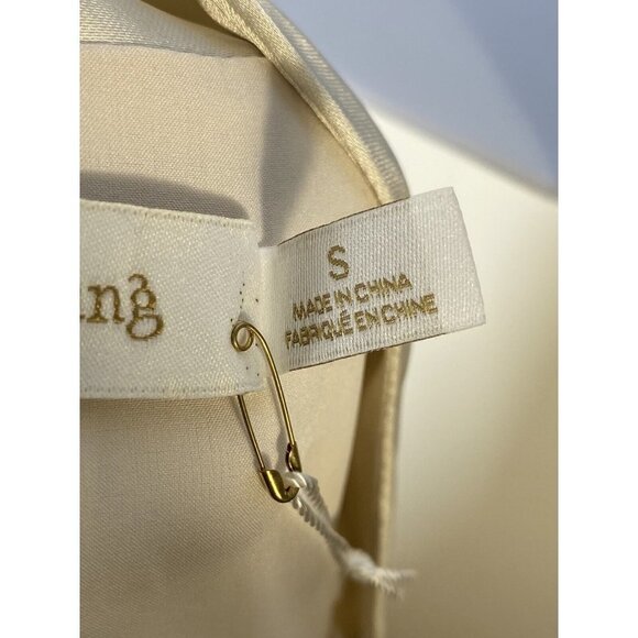 Bishop + Young Womens Open Front Blazer‎ Jacket Satin Silk Size Small - Picture 7 of 10